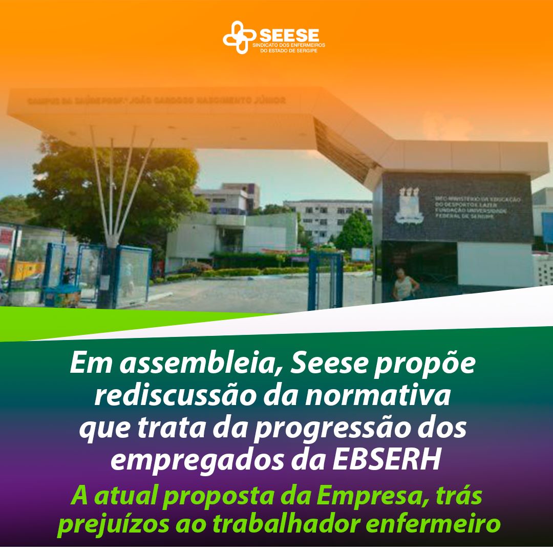 Em assembleia, Seese e enfermeiros da EBSERH discutem propostas do ACT